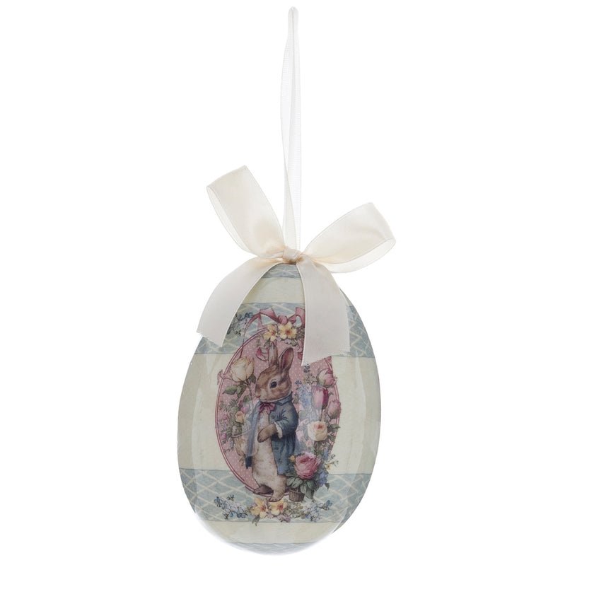 Blanc Mariclò · Decoro Uovo Di Pasqua · Illustrazione Pulcino Tra Fiori Primaverili 2